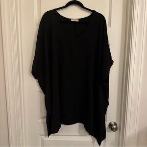 Elegant Cotton Bleu Black Women's Top